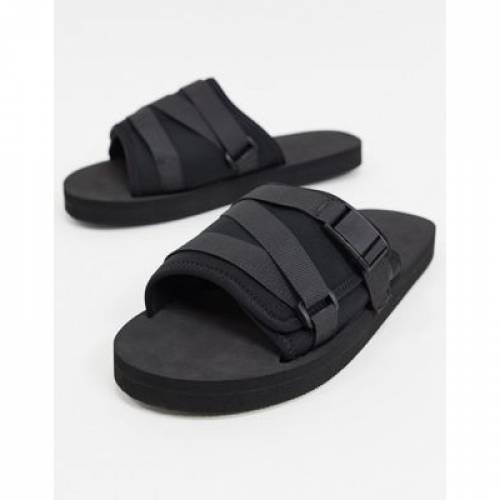 エイソス Asos Design テック サンダル 涅色 涅色 Asos Design Tech Sliders In Black メンズ サンダル モード商標 心地好い ファッション スニーカー Pasadenasportsnow Com