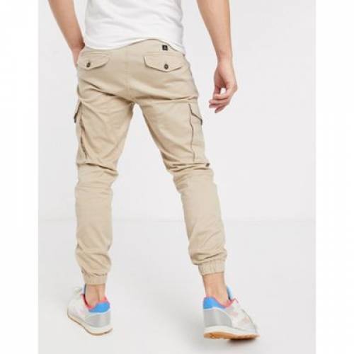 ジャックアンドジョーンズ Jack Jones スリム カーゴ 砂色 サンド 白色 ホワイト カーゴパンツ メンズ Slim Jack Jones Intelligence Fit Cuffed In Light Sand White Pepper Sgcc Bm