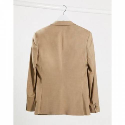 エイソス Asos Design スリム スーツ ジャケット キャメル スーツジャケット メンズ Slim Camel Asos Design In Twist Stone Csg Com Py