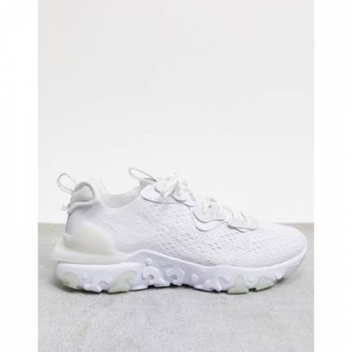 ナイキ Nike リ活動 スニーカー スニーカー 白色 ホワイト Nike React Vision Trainers In Triple White メンズ スニーカー ナイキ 心安い 流行り物 スニーカー Manitobachiropractors Ca