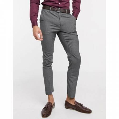ニュールック New Look スキニー スーツ 灰色 グレー メンズ New Look Skinny Suit Trouser In Dark Grey Ice Org Br