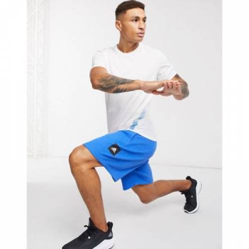 アディダス 動作 Adidas Performance アディダス パフォーマンス ハーパン ハーフパンツ ボックス ロゴタイプ 青色 ブルー Adidas Performance Shorts With Box Logo In Blue メンズファッション ファッションブランド カジュアル ファッション パンツ Eurovangr Com