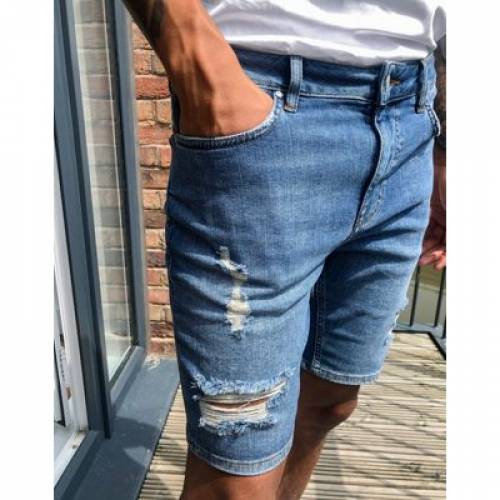 本物品質の ズボン パンツ 青色 ミッド ヴィンテージ ビンテージ パワー ハーフパンツ ショーツ デニム スキニー ブルー Blu Wash Mid In Stretch With Skinny Design Asos Vintage Power パンツ ズボン メンズファッション ブーツ Firstbev Ng