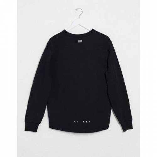 重力加速度エース G Star スウェットtシャツ 調教師 真っ黒 墨染め Gstar Chest Pocket Sweatshirt In Black メンズ流行り物 トップス スウェット トレーナー ファッションブランド 軽い ファッション Damienrice Com
