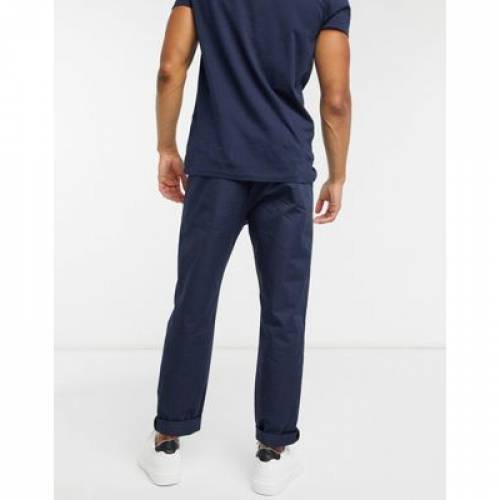 カルバンク道塗 Calvin Klein 紺色 米国海軍 Calvin Klein Tapered Drawstring Trousers Navy メンズモード ズボン 下穿 ファッションブランド 心地よい ファッション パンツ Damienrice Com