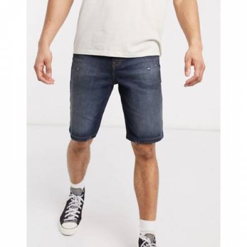 エイソス Asos Design スリム デニム 猿股引き 一半パンツ 青碧 ブルー 12 5oz ブーツ Slim Asos Design In Dark Wash Blue With Abrasions メンズファッション ズボン パンツ ファッションブランド カジュアル ファッション パンツ Cmsmontera Com