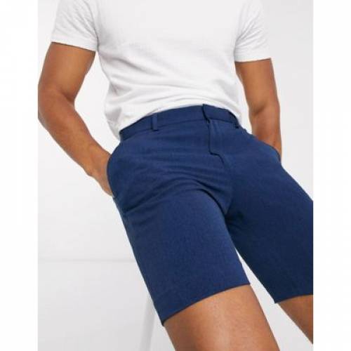 豪華 エイソス Asos Design スキニー オックスフォード ショーツ ハーフパンツ 紺色 ネイビー メンズファッション ズボン パンツ メンズ Smart Skinny Oxford Shorts In Navy Navy 安心の定価販売 Hillcrestcare Org