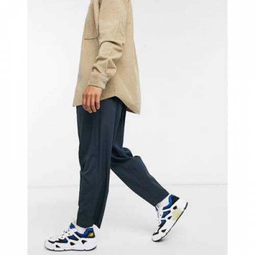 公式ストア 楽天市場 紺色 ネイビー Asos Design Oversized Tapered Smart Trouser In Navy メンズファッション ズボン パンツ スニケス 期間限定特価 ズボン パンツ Blog Techsupport Ph