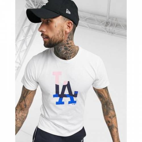 大人気新作 Tシャツ カットソー La Mlb カットソー トップス メンズファッション ニューエラ ホワイト 白色 Tシャツ カモ柄 ドジャース ロサンゼルス Dodgers White In Tshirt Infill Camo Lombardionline It