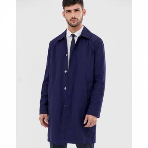 特価商品 コート ジャケット 紺色 ネイビー トレンチコート メンズファッション コート ジャケット Asos Design Shower Resistant In Navy Www Tmaust Com