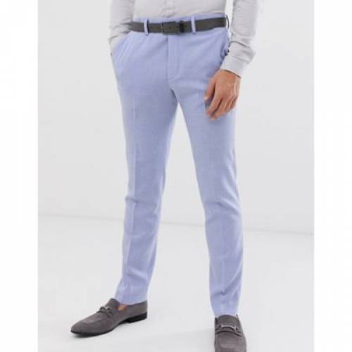 メンズファッション Lilac Design ズボン パンツ In Asos Design Wedding Skinny Suit Trousers In Lilac Cross Hatch スニケスその他ファッションブランド カジュアル ファッション パンツ パンツ