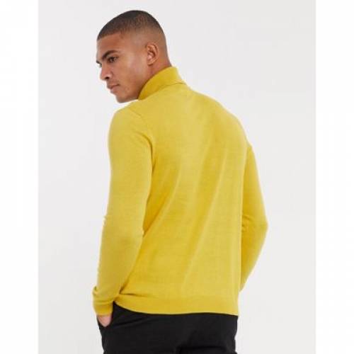 エイソス Asos Design Asos Design Cotton Roll Neck Jumper In Mustard メンズモード トップス ファッションブランド 快適 ファッション Damienrice Com