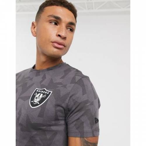年末のプロモーション特価 Tシャツ カットソー カットソー トップス メンズファッション ラスベガス ニューエラ グレー 灰色 Tシャツ カモ柄 レイダース ベガス Nfl Grey In Tshirt Camo Geometric Www Dgb Gov Bf