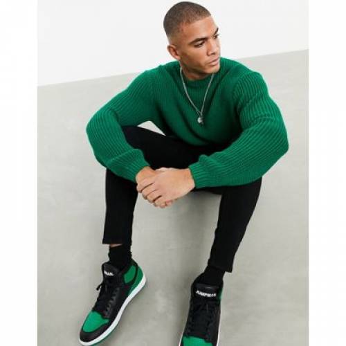 売れ筋ランキングも その他 Oversized Design Asos Green トップス メンズファッション グリーン 緑 Fisherman Bottle In Jumper Rib Www Dgb Gov Bf