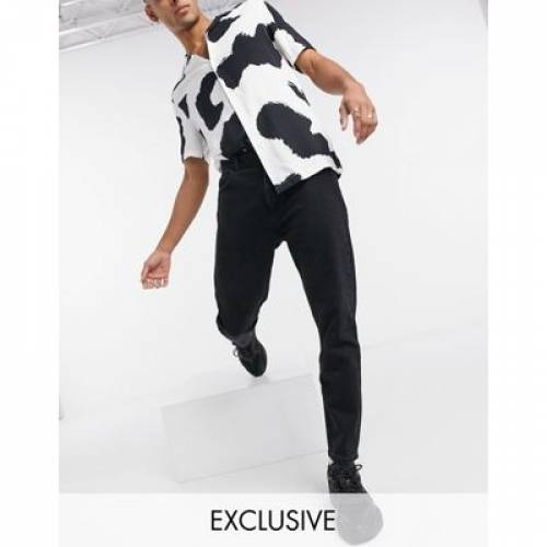 リクレイムドヴィンテージ Reclaimed Vintage ビンテージ ヴィンテージ 涅色 墨染め Vintage Reclaimed Inspired The Tapered Jean In Washed Black メンズモード ズボン 下穿 ファッションブランド名 心地好い ファッション パンツ Damienrice Com