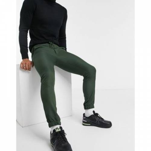 エイソス Asos Design スキニー ジョガーパンツ 緑 グリーン メンズ Green Asos Design Super Skinny Smart Jogger In Ice Org Br