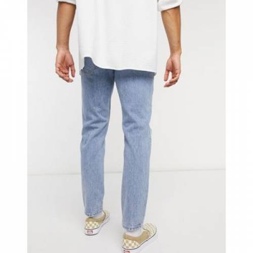 エイソス Asos Design スリム ジーンズ ビンテージ ヴィンテージ ミッド デニムジーンズ Slim Vintage Asos Design In Light Wash With Knee Rips Mid メンズファッション ズボン パンツ ファッションブランド名 非公式 ファッション パンツ Damienrice Com