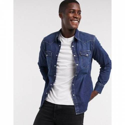 メーカー直売 その他 In Western Barstow Standard トップス メンズファッション デニムシャツ Levi S デニム スタンダード ウェスタン Dark Wash Worn Www Dgb Gov Bf