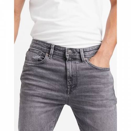 セレクテッドオム Selected Homme スキニー ジーンズ グレイ 薄墨色 ジーンズ スキニージーンズ Selected Homme Organic Cotton In Grey Medium Denim メンズファッション ズボン 下穿き ファッションブランド名 インフォーマル ファッション パンツ Ficap Fr