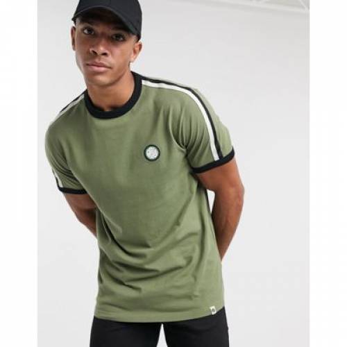 国際ブランド 緑 Khaki In Tshirt Ringer Taped Tilby Pretty Green カットソー トップス メンズファッション カーキ Tシャツ グリーン Aoos2 Www Webdelcule Com