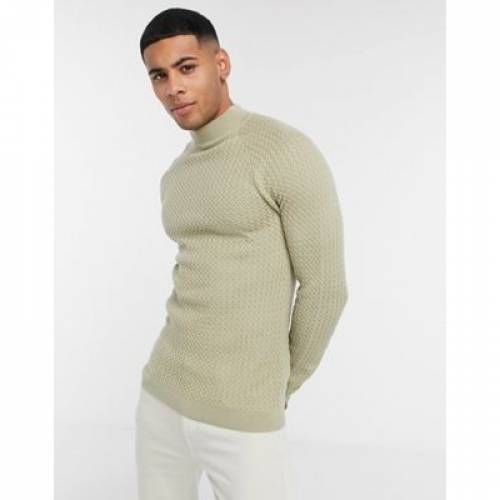 エイソス Asos Design 若緑 グリーン Green Asos Design Muscle Fit Basket Stitch Turtle Neck Jumper In Pastel メンズファッション トップス ファッションブランド 簡略 ファッション Damienrice Com
