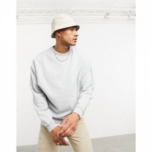 超人気 エイソス Asos Design スウェットシャツ トレーナー 灰色 グレー メンズファッション トップス スウェット メンズ Oversized Sweatshirt In Grey High Rise 日本最大級 Josenopolis Mg Gov Br