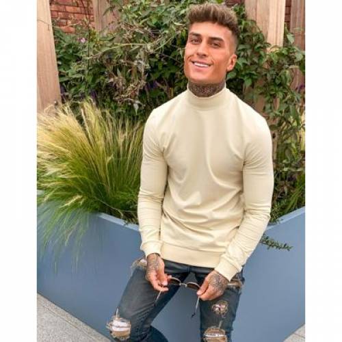 エイソス Asos Design スウェットシャツ トレーナー ベージュ Asos Design Muscle Sweatshirt With Turtle Neck In Beige Fog メンズファッション トップス スウェット トレーナー Runawayapricot Com