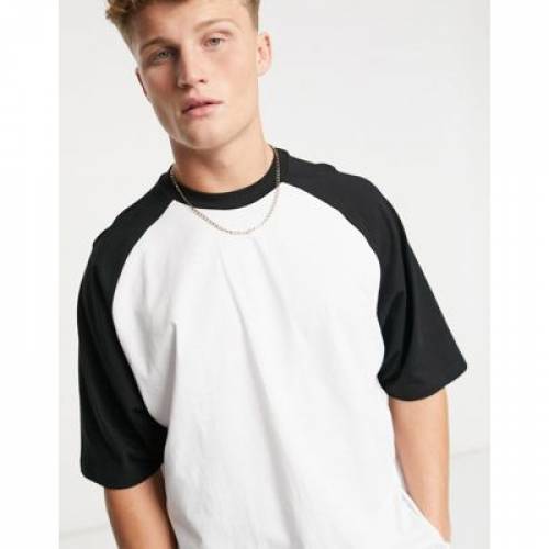 超可爱の Tシャツ カットソー ラグラン Sleeves Black Contrast With White In Tshirt Raglan Oversized Design Asos カットソー トップス メンズファッション ブラック 黒色 ホワイト 白色 Tシャツ Dgb Gov Bf