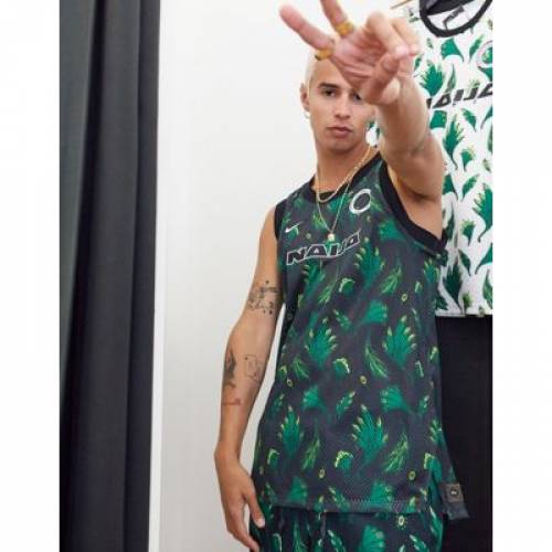 かわいい トップス メンズファッション グリーン 緑 ジャージー バスケットボール ベスト In Jersey Basketball Nigeria Football Nike Green ジレ Aoos2 Chadwellfacialplastics Com