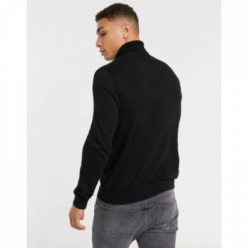 頭マン Topman ブラック 真っ黒 Topman Knitted Roll Neck Jumper In Black メンズモード トップス ファッション商標 インフォーマル ファッション Damienrice Com