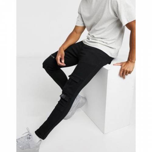 国産 ズボン パンツ N Liquor パンツ ズボン メンズファッション バイカージーンズ ブラック 黒色 ジーンズ スキニー Poker Black In Embroidery With Skinny Firstbev Ng