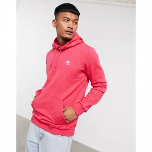 特別価格 アディダス オリジナルス フーディー パーカー ピンク Pink Adidas Originals Essentials Hoodie In メンズファッション トップス パーカー 訳あり Aqsasport Org