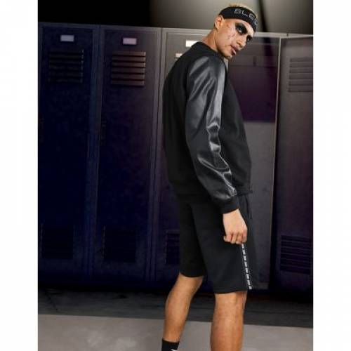 エイソス Asos Design ジャンパー 墨染め ニグロ なめし革 Asos Design Varsity Jacket In Black With Faux Leather Sleeves メンズ流行り物 オーバコート ジャケット ファッションブランド名 心安い ファッション ジャケット パーカー 冠たる Damienrice Com