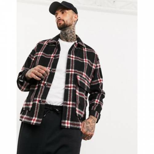 エイソス Asos Design ブルゾン 赤信号 赤 黒いこと 黒奴 Red Asos Design Wool Harrington Jacket In And Black Check メンズモード コート ジャケット ファッション商標 心安い ファッション ジャケット パーカー 上々 Damienrice Com