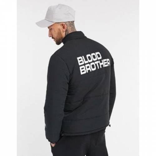 ブラッド兄ちゃん Blood Brother ジャケット 墨染め 真っ黒 パファージャケット Blood Brother Manor In Black メンズモード 上着 ジャケット ファッション商標 心安い ファッション ジャケット パーカー 最善 Damienrice Com