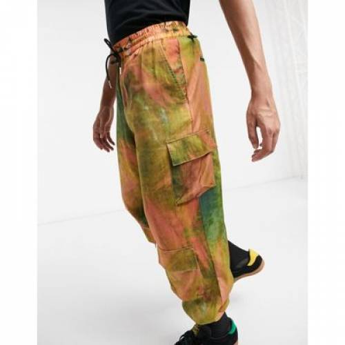 新しい到着 ズボン パンツ Design Asos Orange パンツ ズボン メンズファッション カーゴパンツ オレンジ 橙 カーゴ Coord Print Abstract In Www Oruro Gob Bo