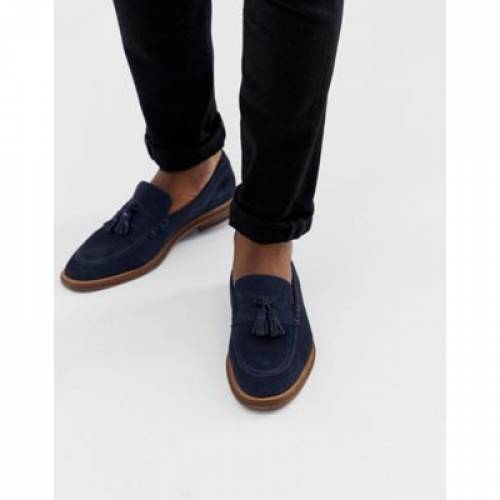 ウォークグレーターロンドン Walk London ウォーク ローファー 紺色 ネービーブルー スエード スウェード Walk London West Loafers In Navy Suede メンズ ファッションブランド名 心地好い ファッション スニーカー Biolet Kr