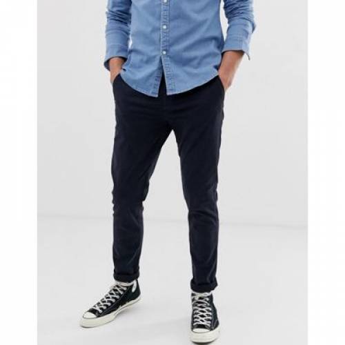 エイソス Asos Design スキニー 紺色 ネイビー メンズ Asos Design Skinny Chinos In Navy Theconnect Co Zw