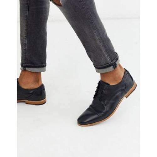 エイソス Asos Design スニーカー ムーブメント靴 黒色 ブラック レザー ナチュラル Asos Design Lace Up Shoes In Black Leather With Natural Sole メンズ ファッションブランド名 軽い ファッション スニーカー Manitobachiropractors Ca