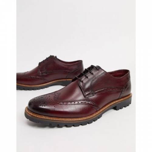 礎イギリスの首都 Base London スニーカー 動き下足 なめし革 コミュニズム 丹色 Red Base London Grundy Lace Up Shoes In Bordo Leather メンズ ファッション銘柄 心地よい ファッション スニーカー Damienrice Com