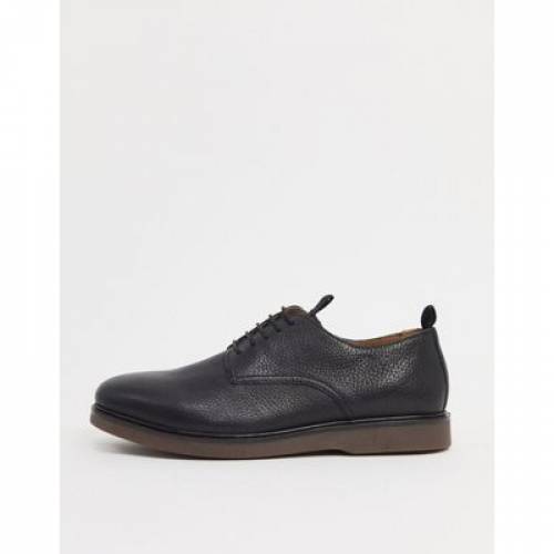 エイチバイハドソン H By Hudson スニーカー エクササイズ靴 涅色 黒 なめし革 H By Hudson Barnstable Lace Up Shoes In Black Leather メンズ ファッションブランド 略式 ファッション スニーカー Mallplovdiv Bg