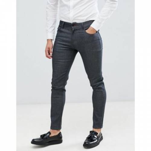 気質アップ エイソス Asos Design スキニー ジーンズ 灰色 グレー スキニージーンズ メンズファッション ズボン パンツ メンズ Smart Skinny Jeans In Raw Grey Grey 最新の激安 Hillcrestcare Org