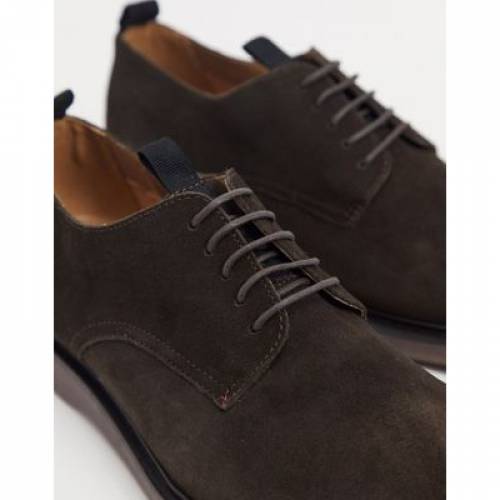 エイチバイハドソン H By Hudson スニーカー カンパ靴 赤銅色 茶 スエード スウェード H By Hudson Barnstable Lace Up Shoes In Brown Suede メンズ 流行り物ブランド名 軽い ファッション スニーカー Damienrice Com