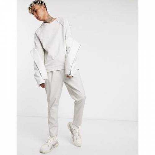 限定販売 スウェットシャツ トレーナー ベージュ Asos Design Sweatshirt With Raw Hem Details In Beige Wind Chime メンズファッション トップス スウェット トレーナー 人気ショップ Demo Metrokathmanduhospital Com