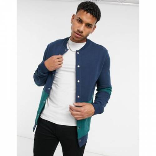 お見舞い メンズファッション ボンバージャケット グリーン 緑 ネイビー 紺色 ジャケット ジャージー コート Poppers With Blocking Colour Navy In Jersey Design Asos Green Aoos2 Quintalafrancisca Com