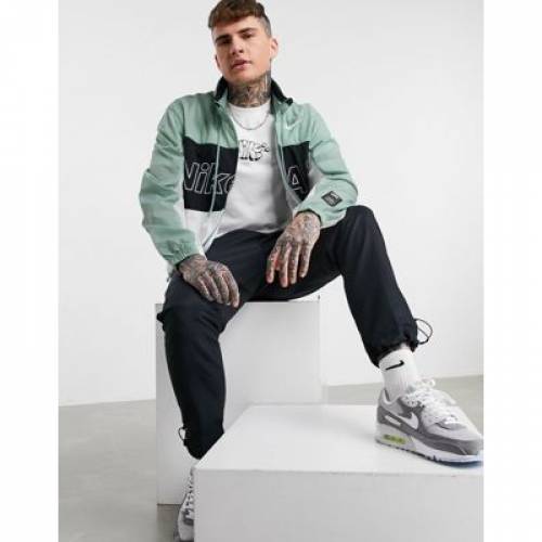 ナイキ Nike エアー ウーブン ボンネット幸せ ジャンパー グリーン 緑であること ブラック 墨ぞめ フード付ジャケット Air Woven Green Nike In Pale Black ナイキ 軽い 流行り物 ジャケット パーカー こよない Spbroadway Com