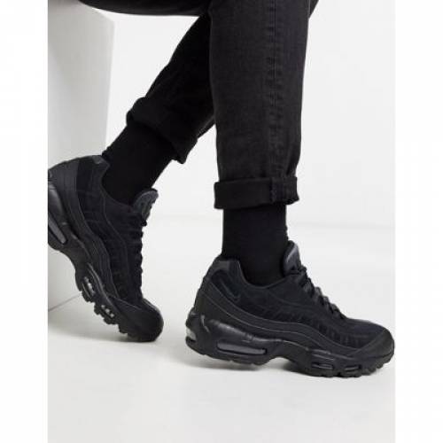 ナイキ Nike 風情 マックス スニーカー スニーカー 黒いこと 墨染め エアマックス Air Nike 95 Trainers In Triple Black メンズ スニーカー ナイキ 心安い モード スニーカー Damienrice Com