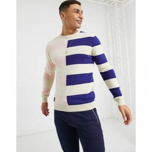 最新コレックション ネイティブユース Native Youth ストライプ ピンク 青色 ブルー メンズファッション トップス メンズ Mixed Stripe Jumper In Pink And Blue Stone 安い Josenopolis Mg Gov Br