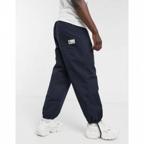 21年ファッション福袋 紺色 ネイビー ワイドフィット Asos Design Carpenter Trousers In Navy メンズファッション ズボン パンツ 後払い手数料無料 Aqsasport Org