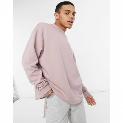 エイソス Asos Design スウェットシャツ トレーナー ピンク Pink Asos Design Oversized Sweatshirt With Drawcord Hem In Deauville Mauve メンズモード トップス スウェット トレーナー ファッションブランド名 快適 ファッション Shirleycalcados Com Br